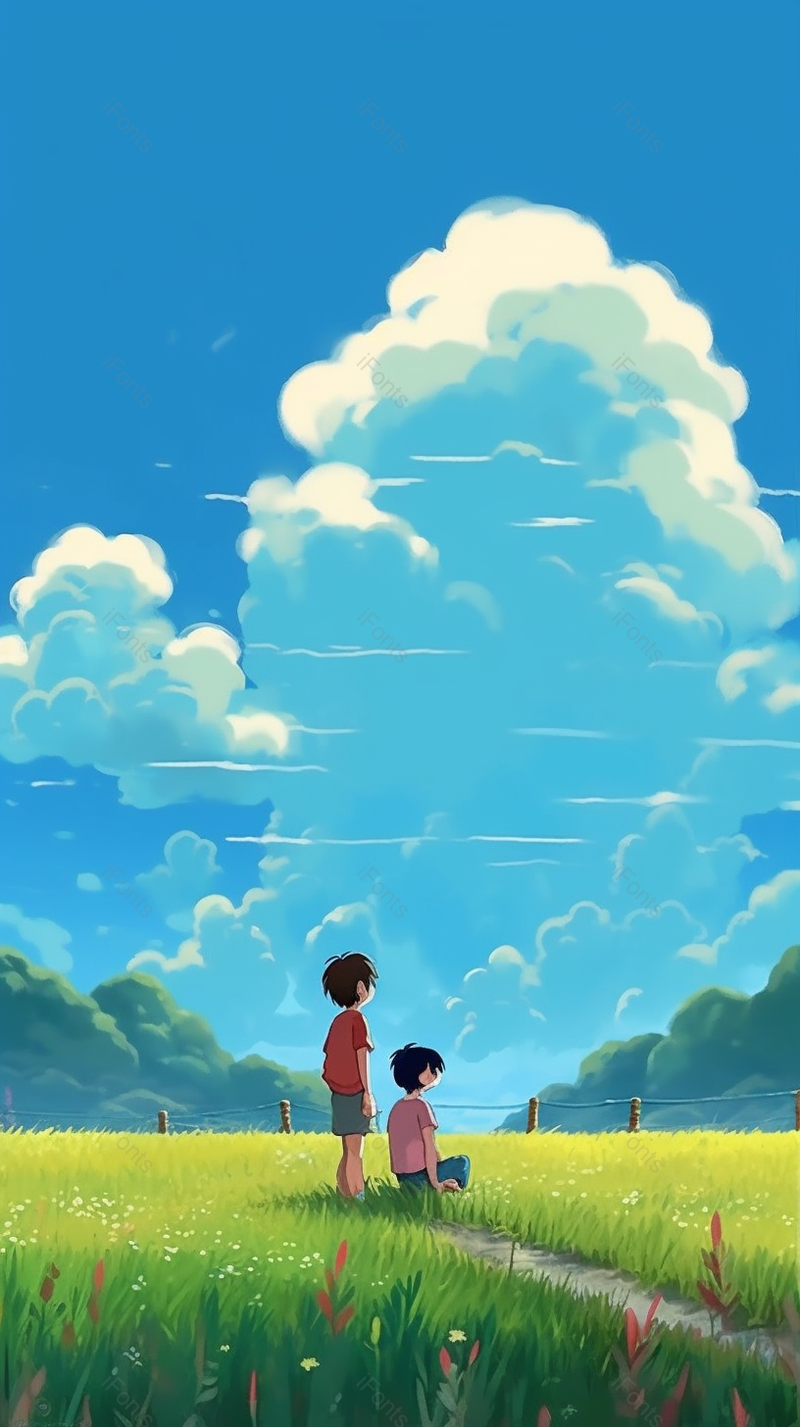 日系唯美宫崎骏动漫风格大自然插画,插画/手绘图,插画/手绘图库,插画/手绘图下载,插画/手绘